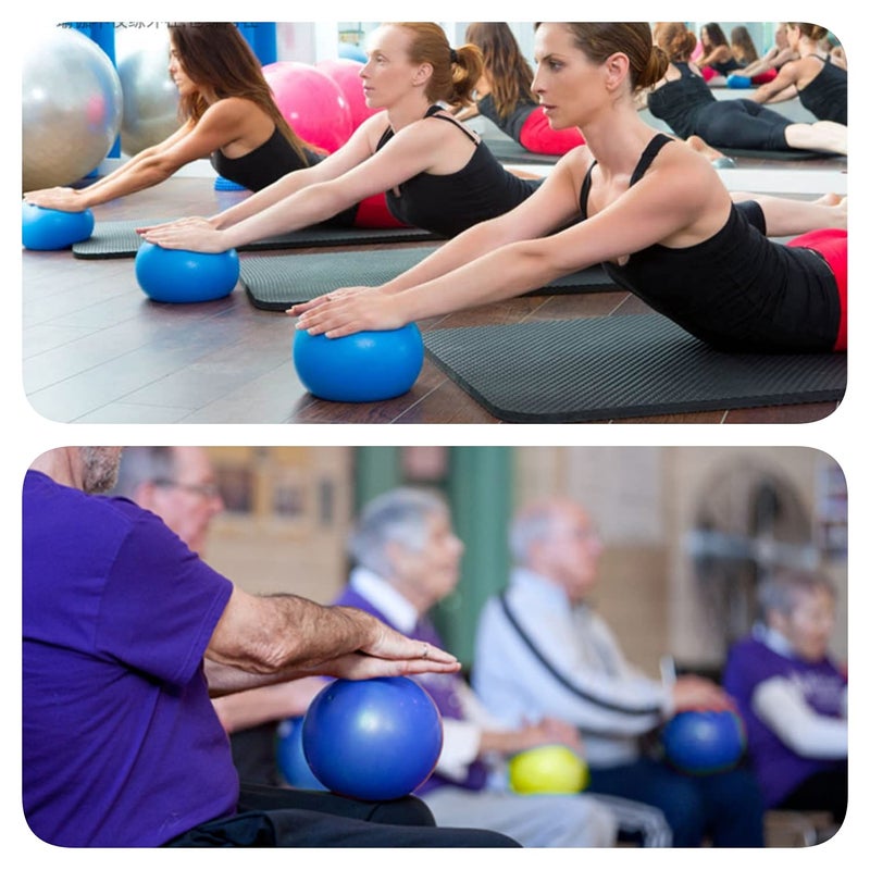 BATDIYOW 2 PCS Exercise Balls Kit with Hand Pump Mini Small Yoga Ball 8 inch for Yoga Pilates Body Balance - Image 5
